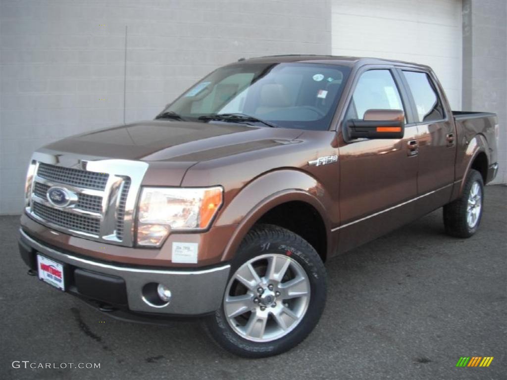 2011 F150 Lariat SuperCrew 4x4 - Golden Bronze Metallic / Pale Adobe photo #1