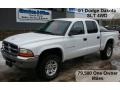 2001 Bright White Dodge Dakota SLT Quad Cab 4x4  photo #1