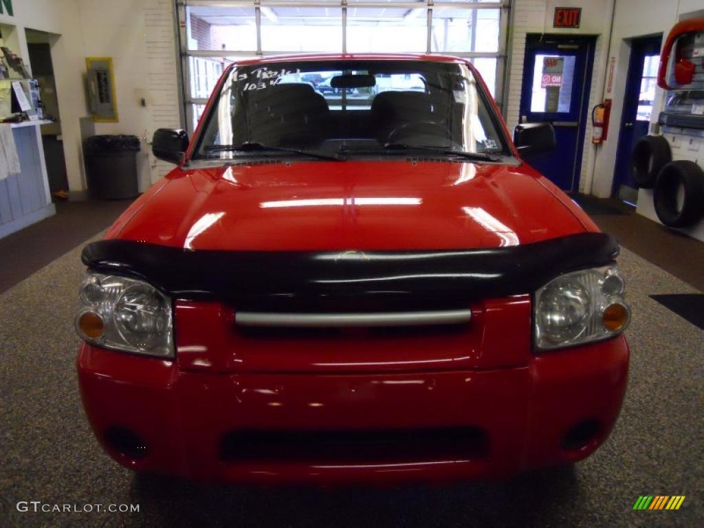 2004 Frontier XE V6 Crew Cab 4x4 - Aztec Red / Charcoal photo #1