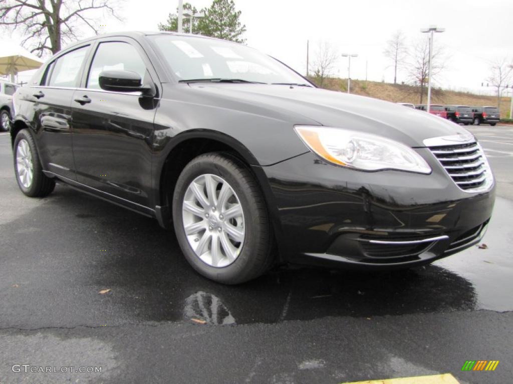 Brilliant Black Crystal Pearl 2011 Chrysler 200 Touring Exterior Photo #46343235