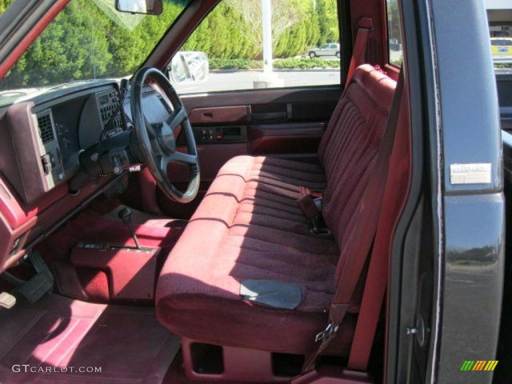 Garnet Interior 1989 Chevrolet C/K K1500 Scottsdale Regular Cab 4x4 Photo #46343301