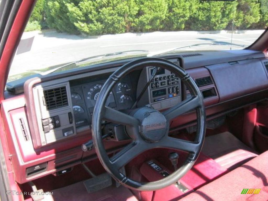 1989 Chevrolet C/K K1500 Scottsdale Regular Cab 4x4 Garnet Dashboard Photo #46343304