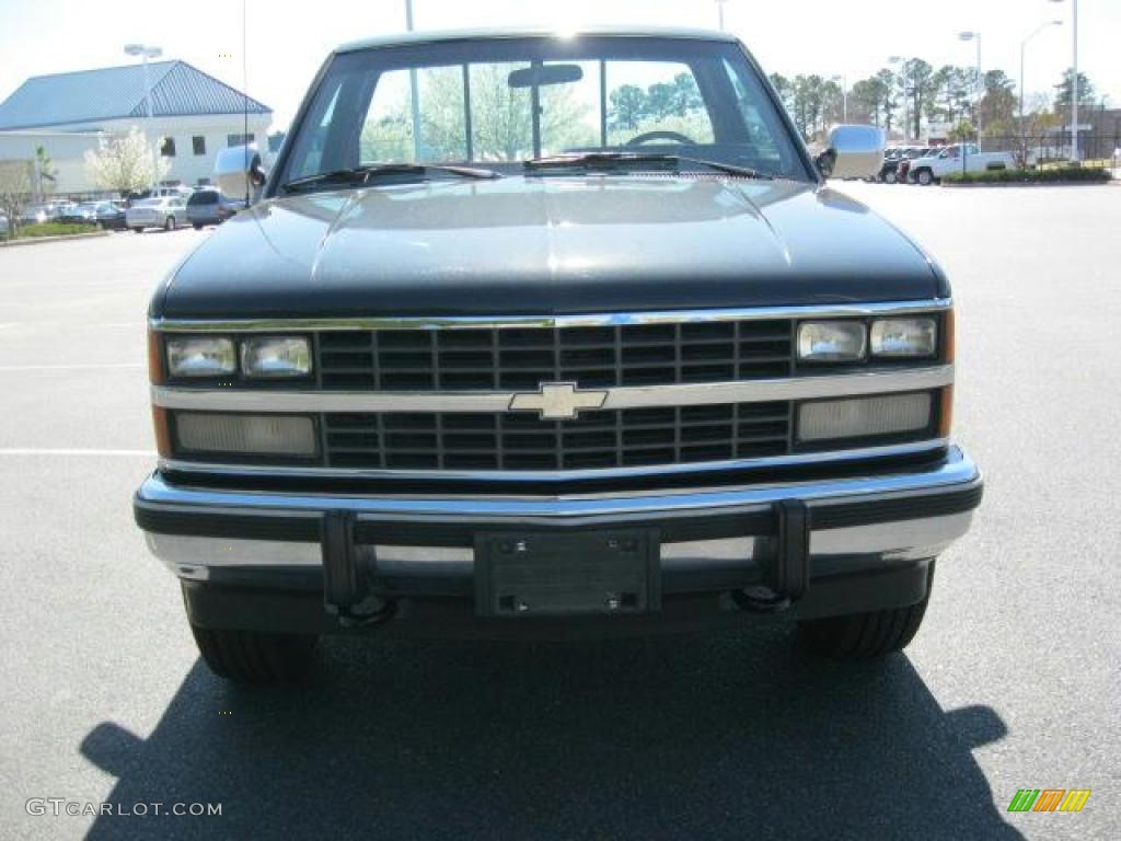 Sable Black 1989 Chevrolet C/K K1500 Scottsdale Regular Cab 4x4 Exterior Photo #46343361