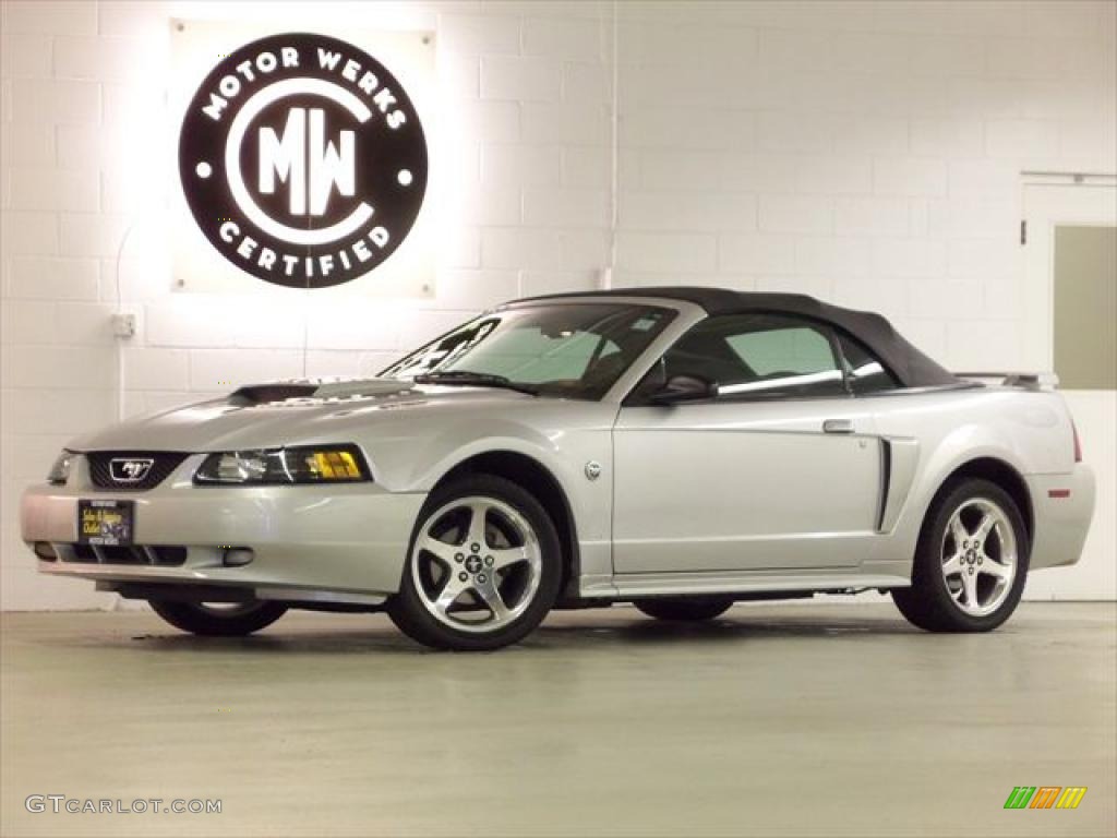 2004 Mustang GT Convertible - Silver Metallic / Dark Charcoal photo #1