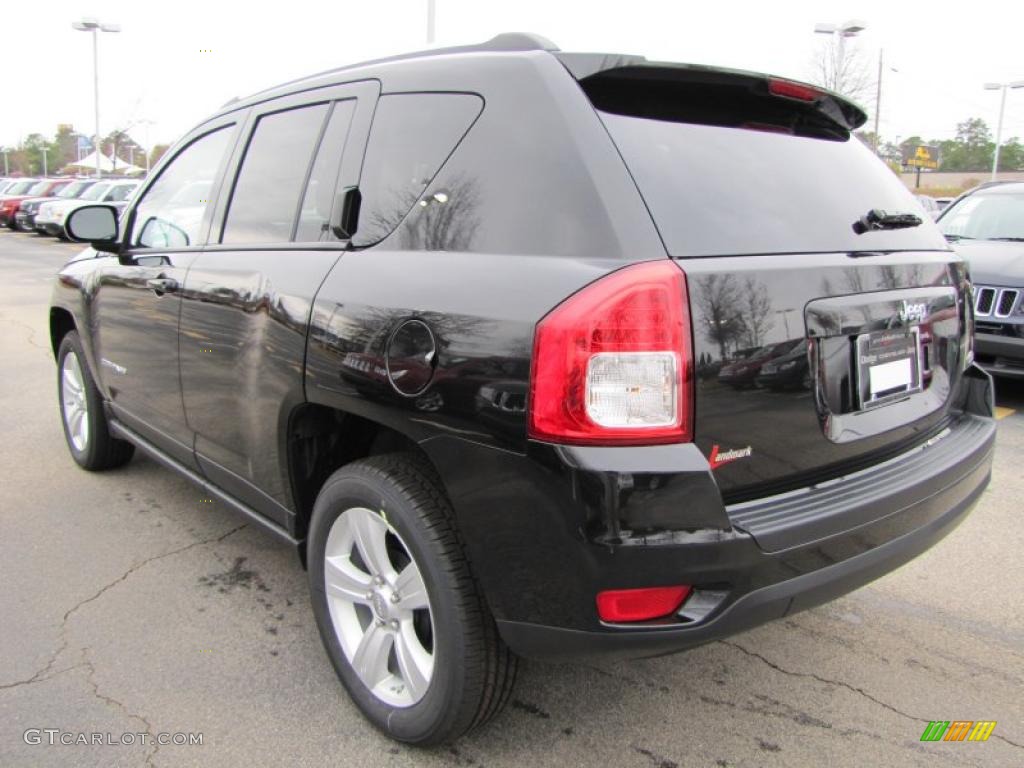 Brilliant Black Crystal Pearl 2011 Jeep Compass 2.0 Latitude Exterior Photo #46343622