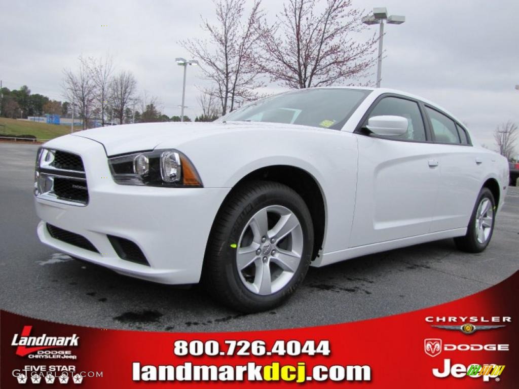 2011 Charger SE - Bright White / Black/Light Frost Beige photo #1