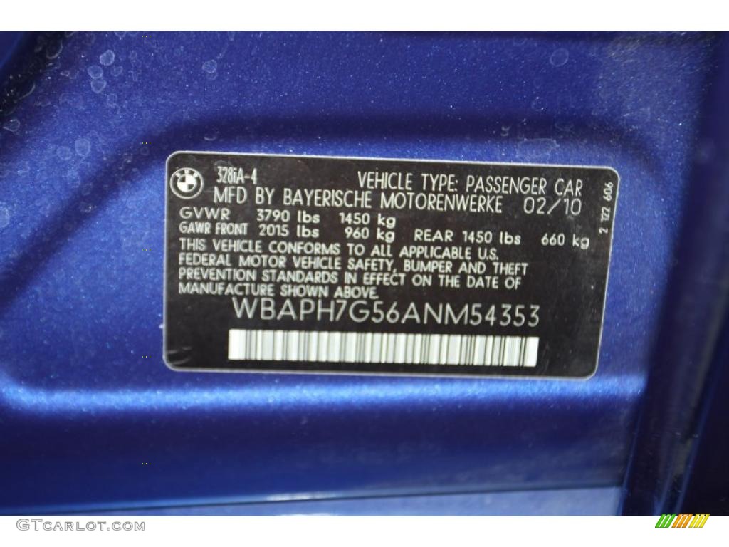 2010 3 Series 328i Sedan - Montego Blue Metallic / Gray Dakota Leather photo #8