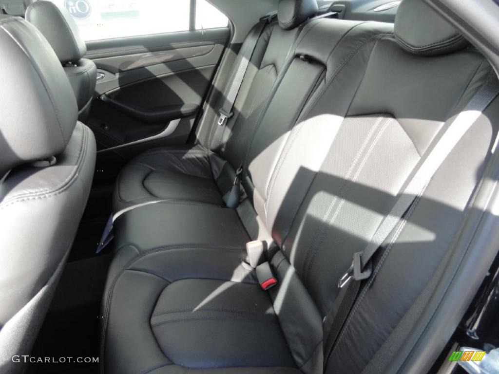 Ebony Interior 2011 Cadillac CTS 4 3.6 AWD Sedan Photo #46345538