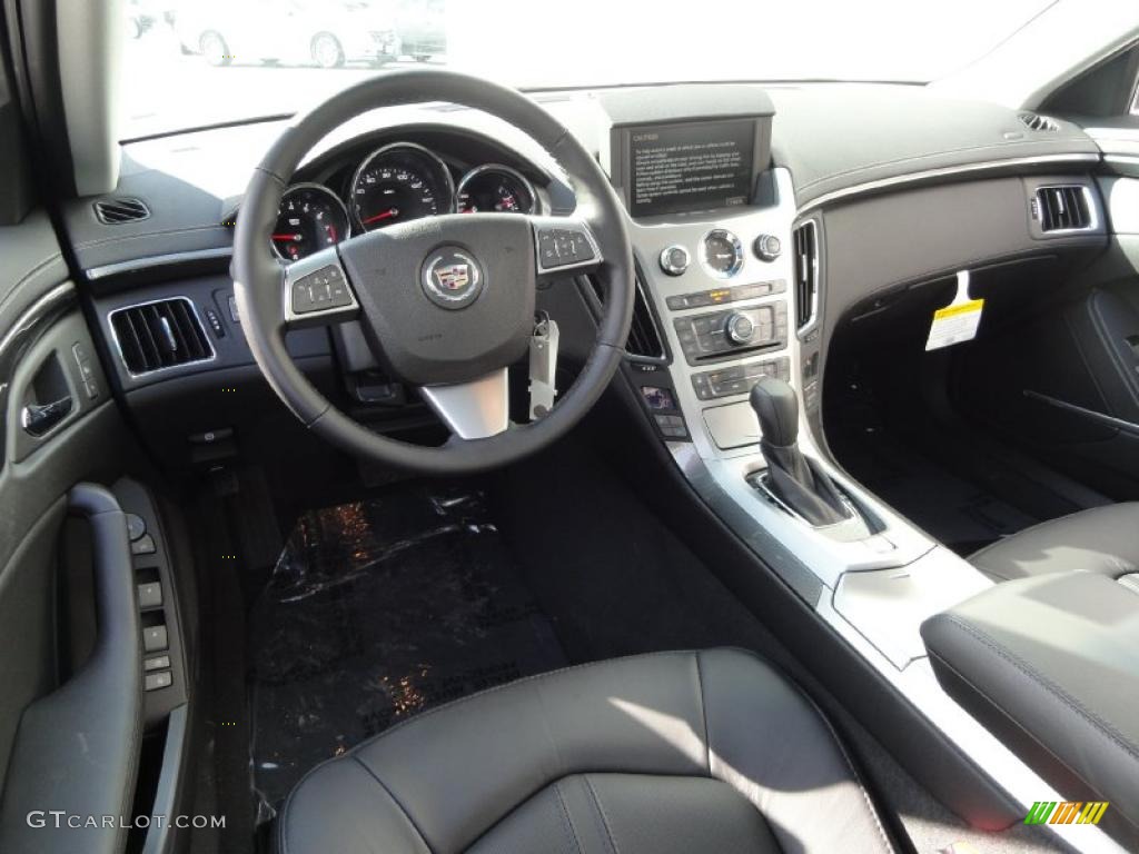 Ebony Interior 2011 Cadillac CTS 4 3.6 AWD Sedan Photo #46345553