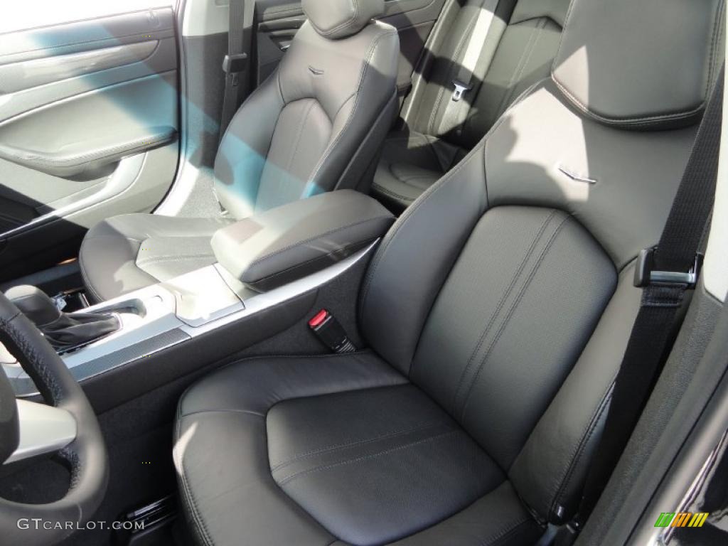 Ebony Interior 2011 Cadillac CTS 4 3.6 AWD Sedan Photo #46345565