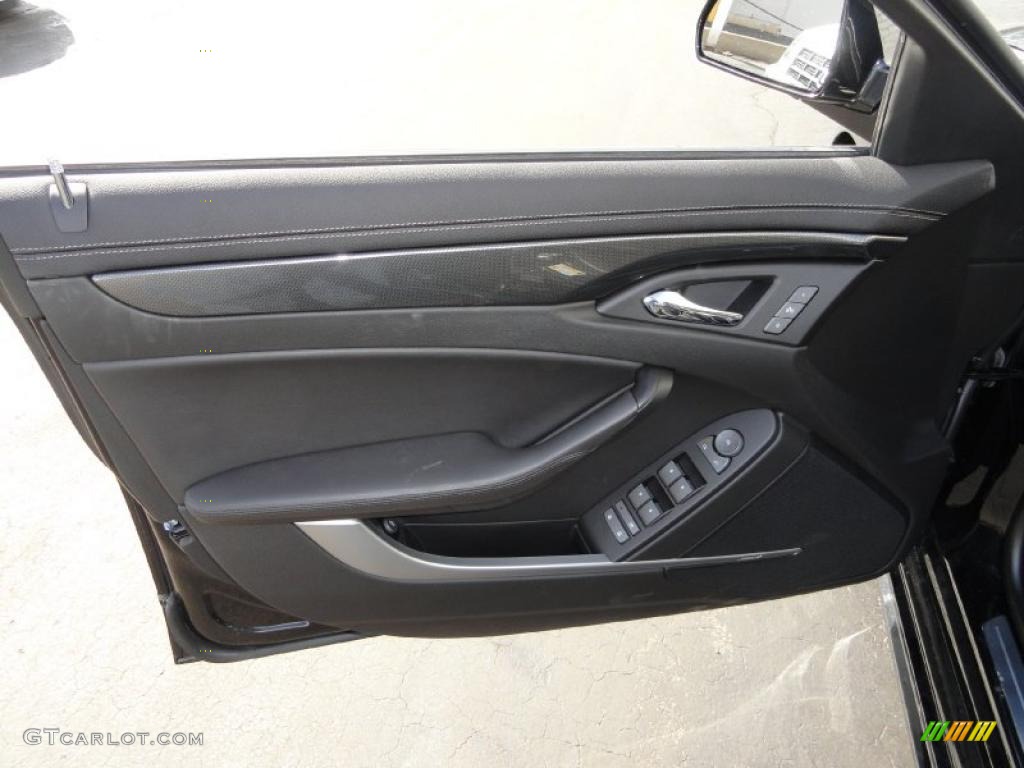 2011 Cadillac CTS 4 3.6 AWD Sedan Ebony Door Panel Photo #46345613