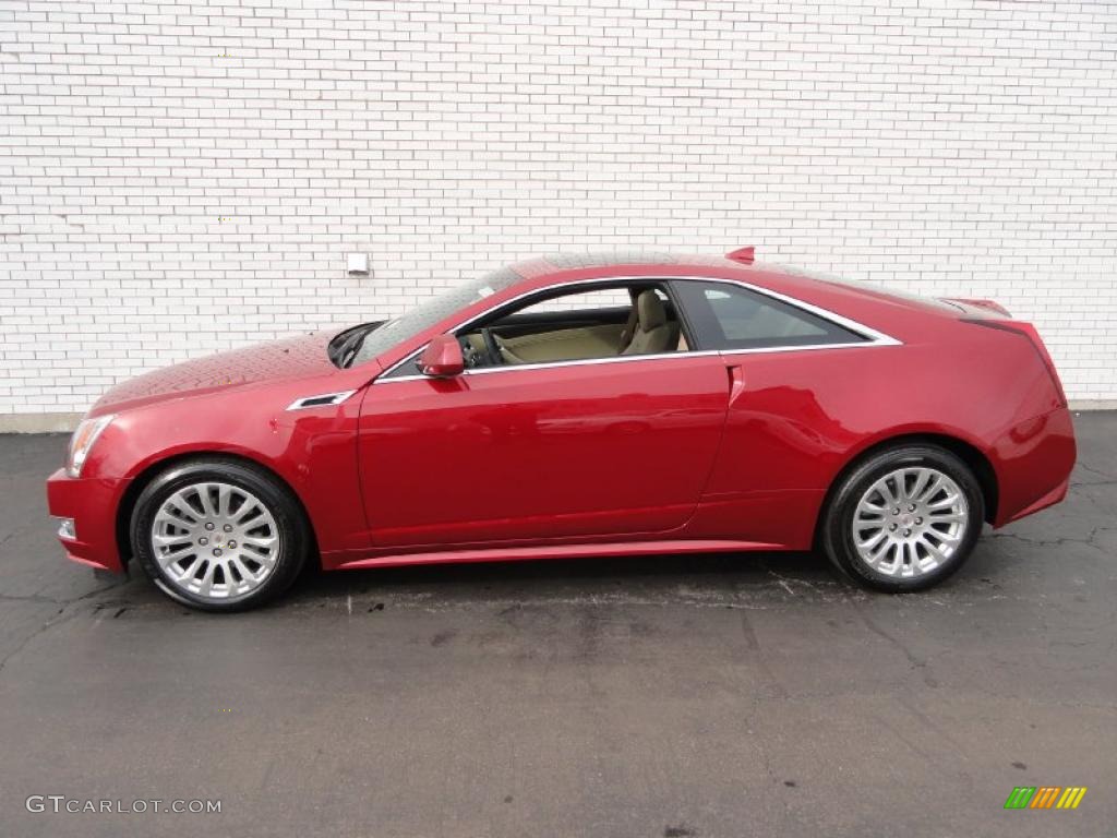 Crystal Red Tintcoat 2011 Cadillac CTS 4 AWD Coupe Exterior Photo #46346105