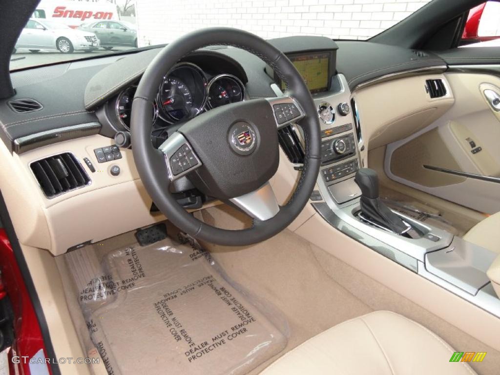 Cashmere/Cocoa Interior 2011 Cadillac CTS 4 AWD Coupe Photo #46346132