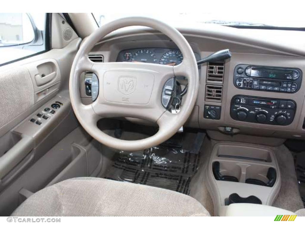 2001 Durango SLT 4x4 - Bright White / Taupe photo #9