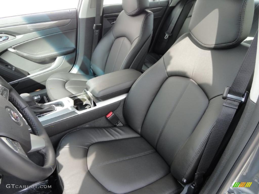 Ebony Interior 2011 Cadillac CTS 3.0 Sedan Photo #46346798