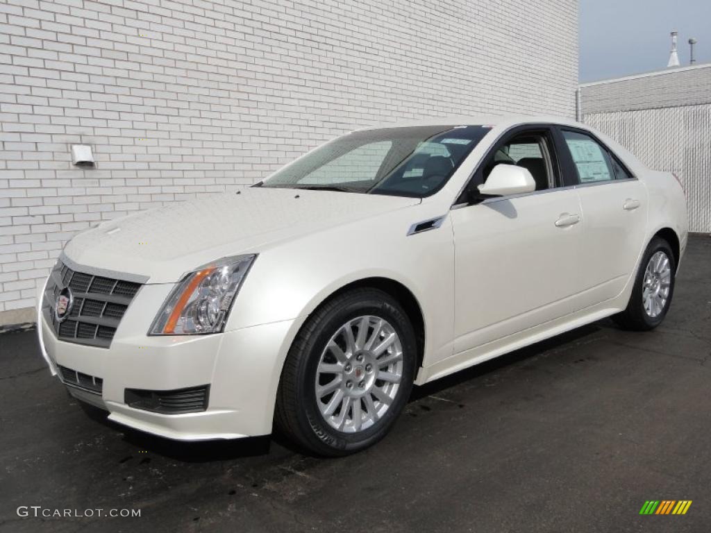 White Diamond Tricoat 2011 Cadillac CTS 3.0 Sedan Exterior Photo #46346933