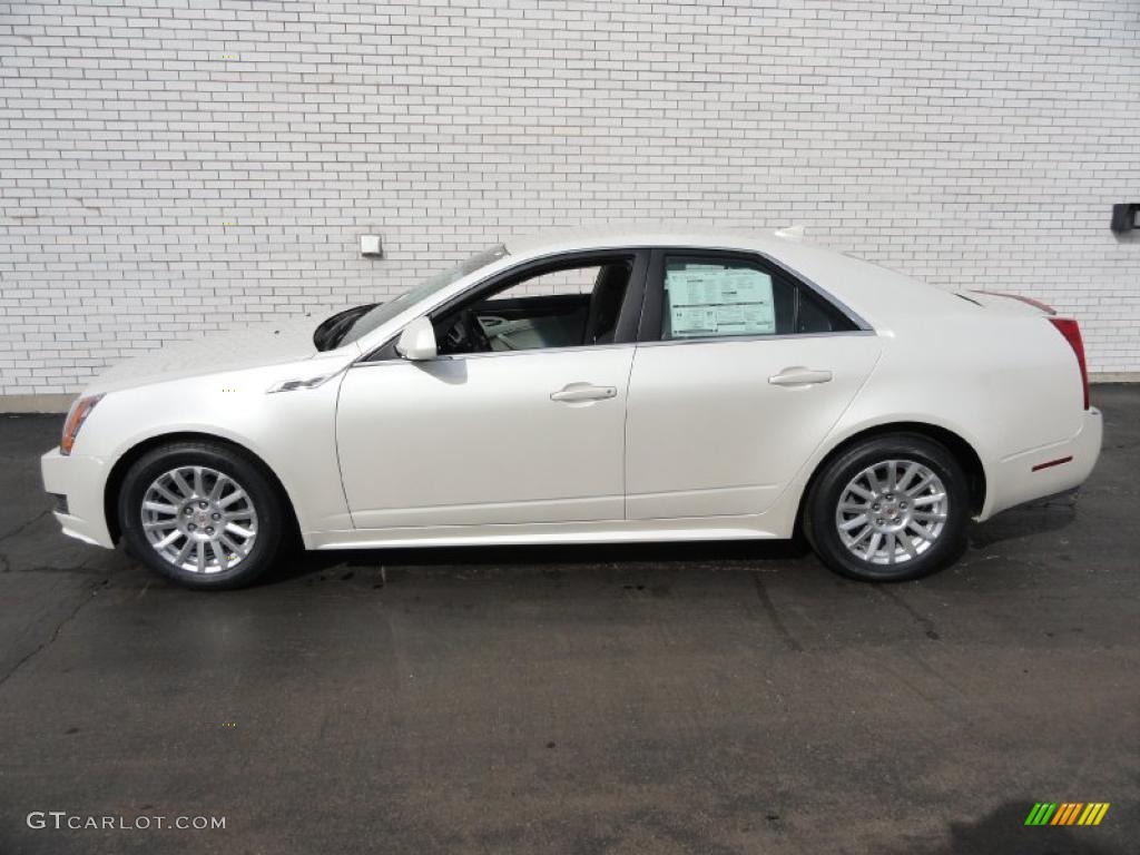 White Diamond Tricoat 2011 Cadillac CTS 3.0 Sedan Exterior Photo #46346969