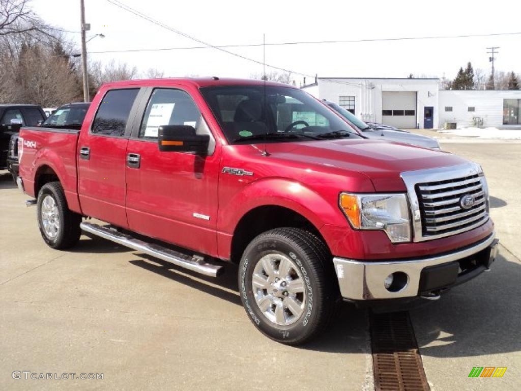 Red Candy Metallic 2011 Ford F150 XLT SuperCrew 4x4 Exterior Photo #46347065