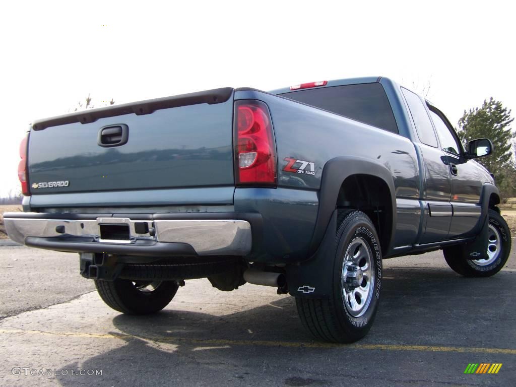 2006 Silverado 1500 Z71 Extended Cab 4x4 - Blue Granite Metallic / Tan photo #5