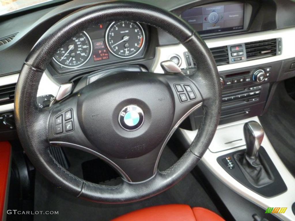 2008 3 Series 335i Convertible - Titanium Silver Metallic / Coral Red/Black photo #10