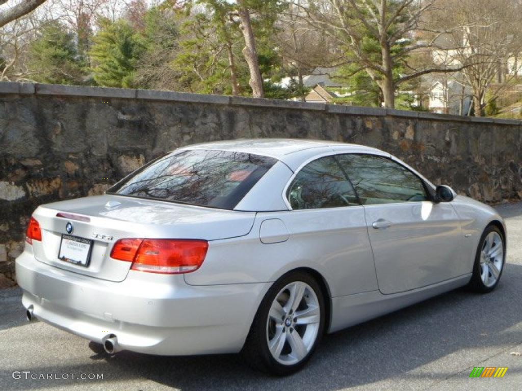 2008 3 Series 335i Convertible - Titanium Silver Metallic / Coral Red/Black photo #12