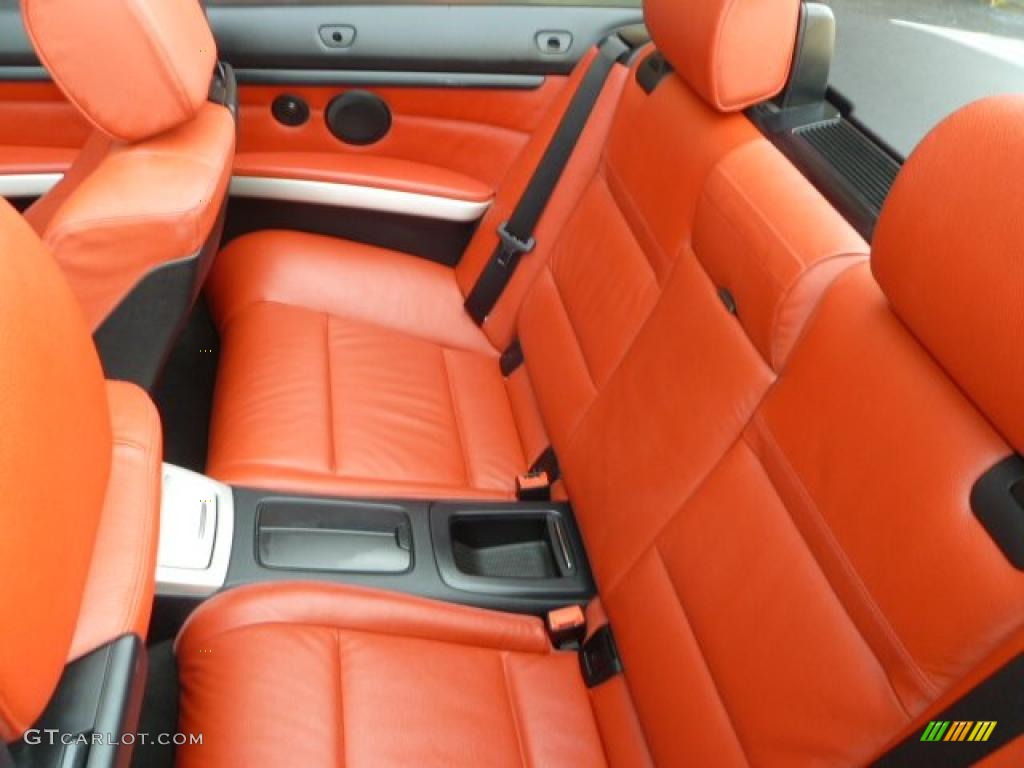 2008 3 Series 335i Convertible - Titanium Silver Metallic / Coral Red/Black photo #25
