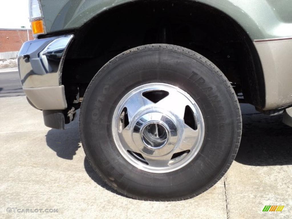 2003 F350 Super Duty King Ranch Crew Cab 4x4 Dually - Dark Highland Green Metallic / Castano Brown photo #5