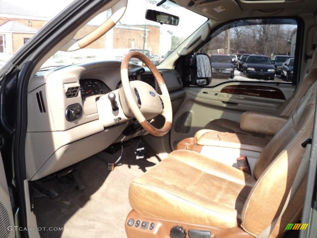 2003 F350 Super Duty King Ranch Crew Cab 4x4 Dually - Dark Highland Green Metallic / Castano Brown photo #11