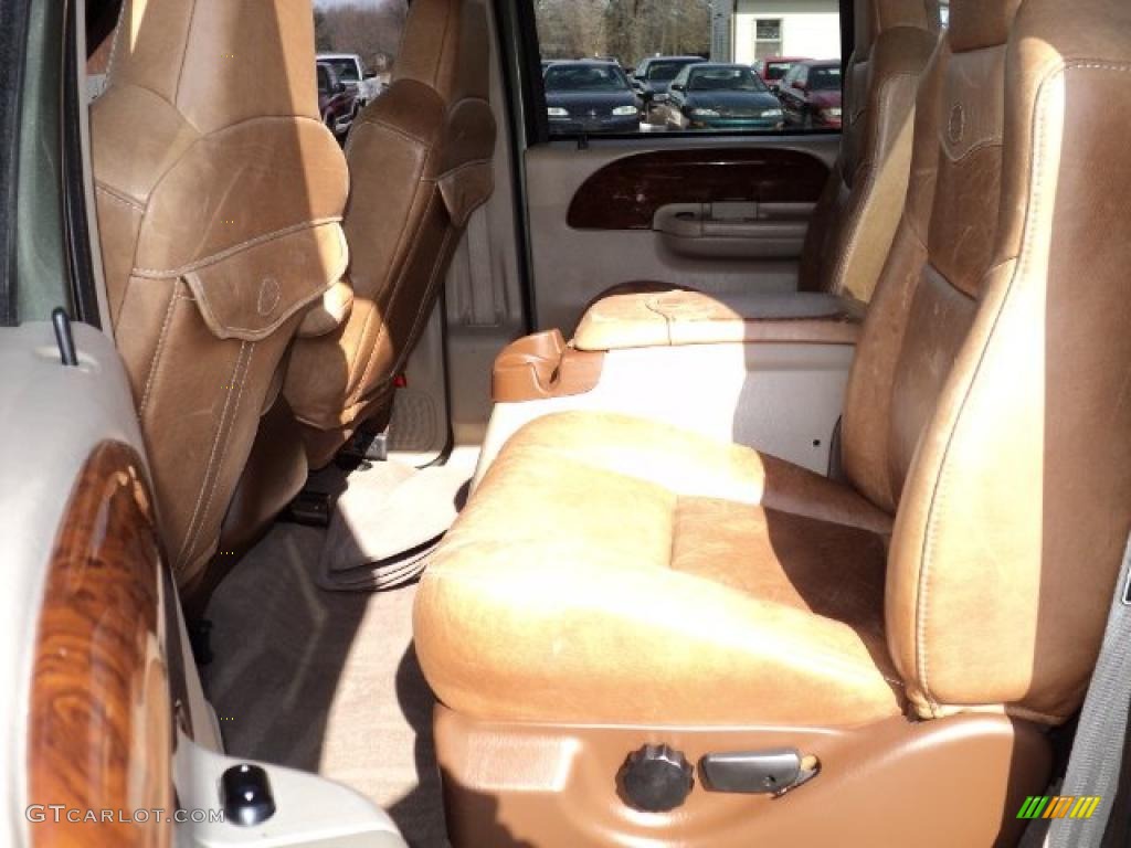 2003 F350 Super Duty King Ranch Crew Cab 4x4 Dually - Dark Highland Green Metallic / Castano Brown photo #17