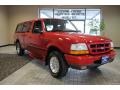 1999 Bright Red Ford Ranger XLT Extended Cab  photo #12