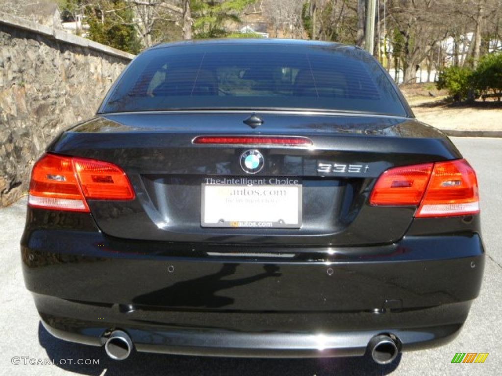 2008 3 Series 335i Convertible - Black Sapphire Metallic / Saddle Brown/Black photo #5