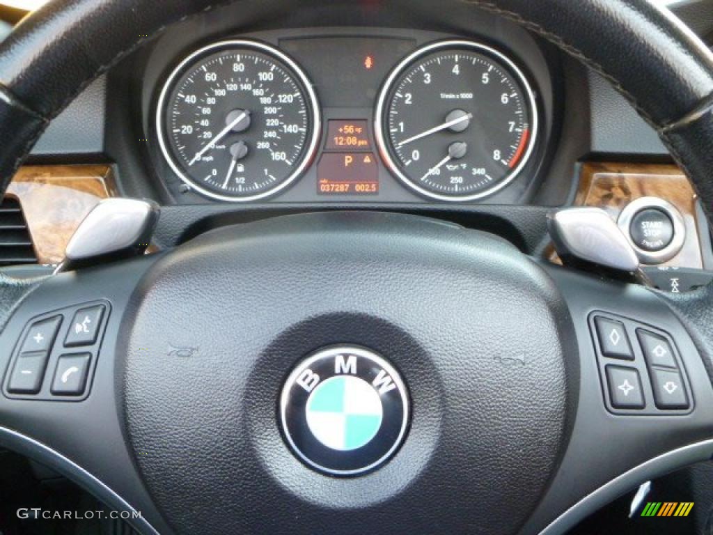 2008 3 Series 335i Convertible - Black Sapphire Metallic / Saddle Brown/Black photo #10