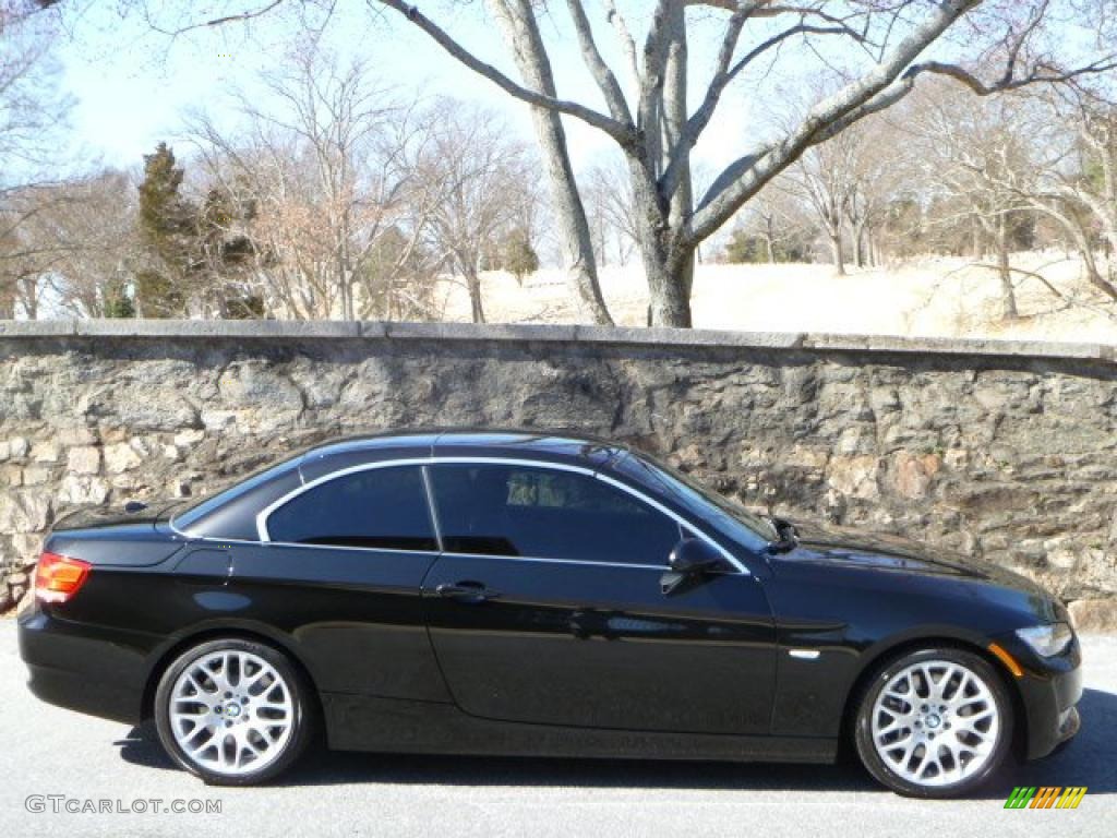 2008 3 Series 335i Convertible - Black Sapphire Metallic / Saddle Brown/Black photo #12