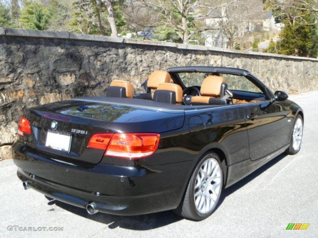 2008 3 Series 335i Convertible - Black Sapphire Metallic / Saddle Brown/Black photo #16