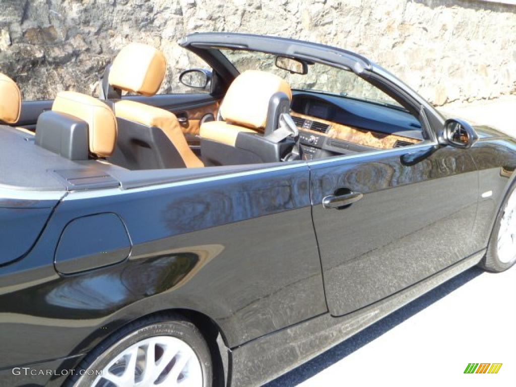 2008 3 Series 335i Convertible - Black Sapphire Metallic / Saddle Brown/Black photo #19