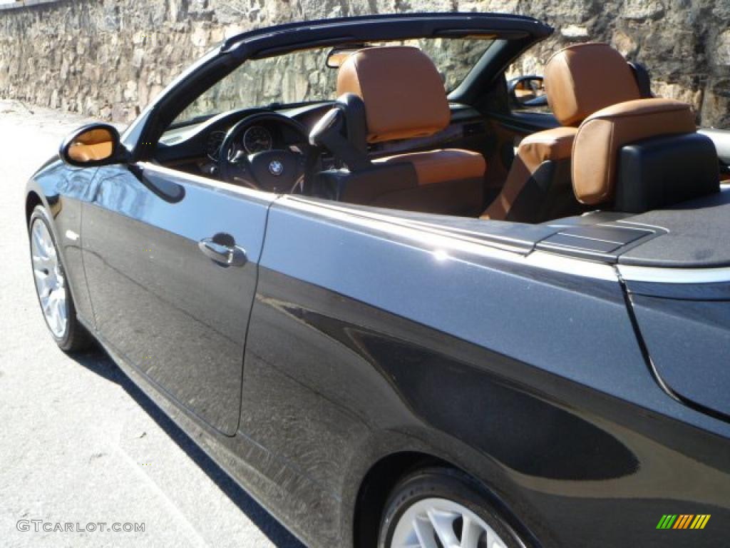 2008 3 Series 335i Convertible - Black Sapphire Metallic / Saddle Brown/Black photo #32