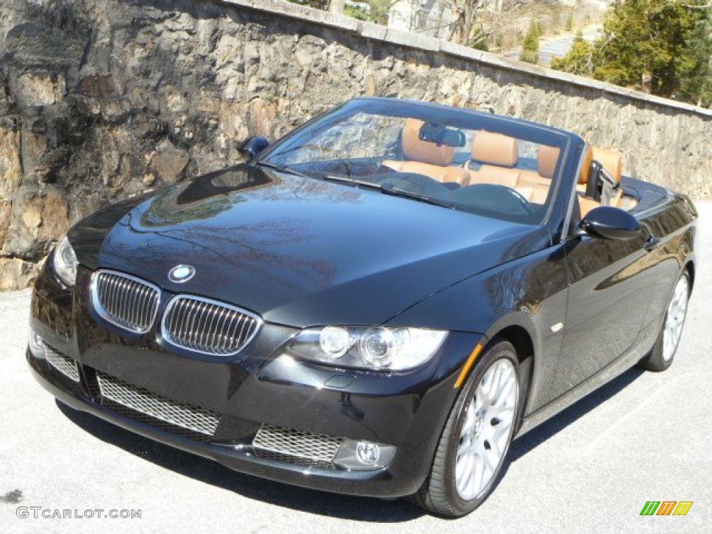 2008 3 Series 335i Convertible - Black Sapphire Metallic / Saddle Brown/Black photo #36