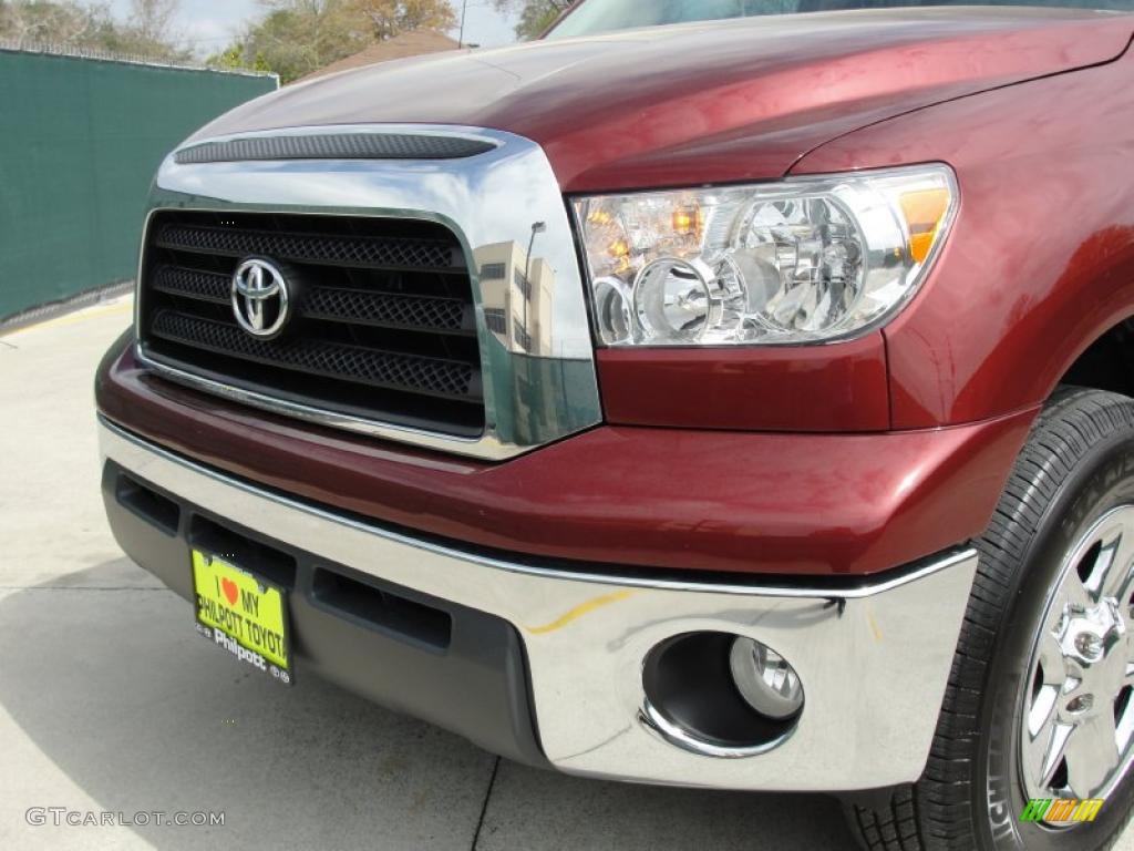 2008 Tundra SR5 CrewMax - Salsa Red Pearl / Beige photo #10