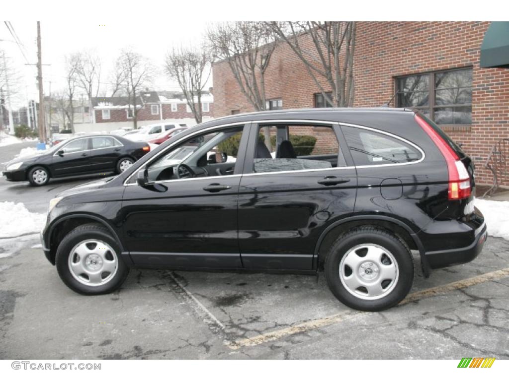 2008 CR-V LX 4WD - Nighthawk Black Pearl / Black photo #9