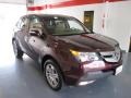 2007 Dark Cherry Red Pearl Acura MDX   photo #5