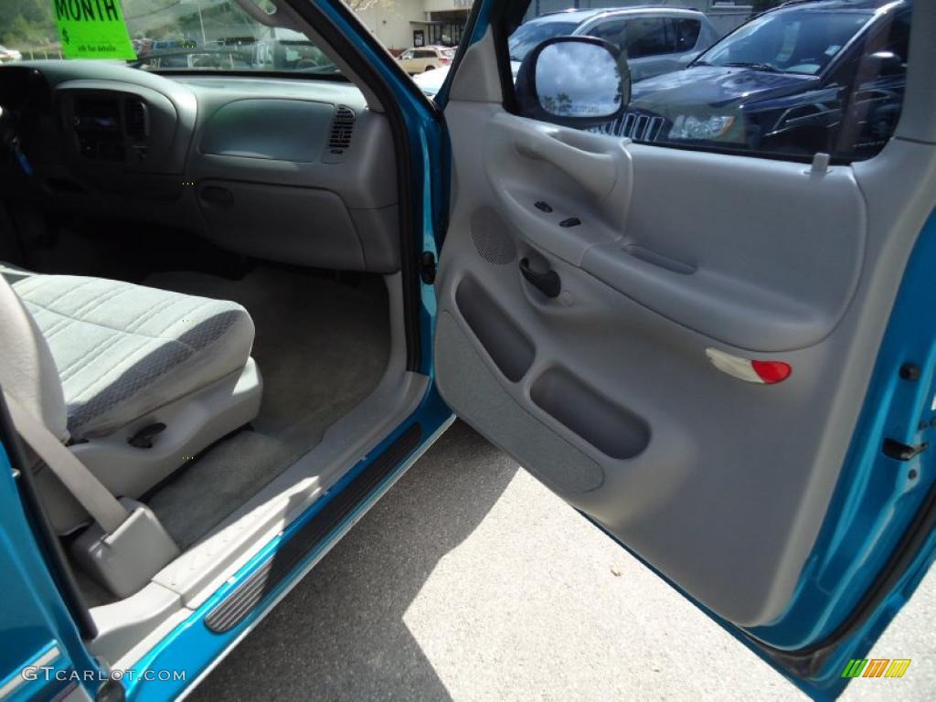 1998 F150 XLT SuperCab - Teal Metallic / Medium Graphite photo #12