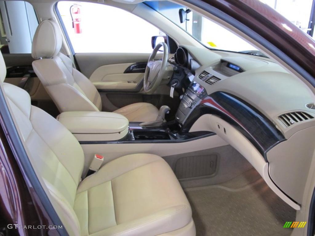 2007 MDX  - Dark Cherry Red Pearl / Parchment photo #10