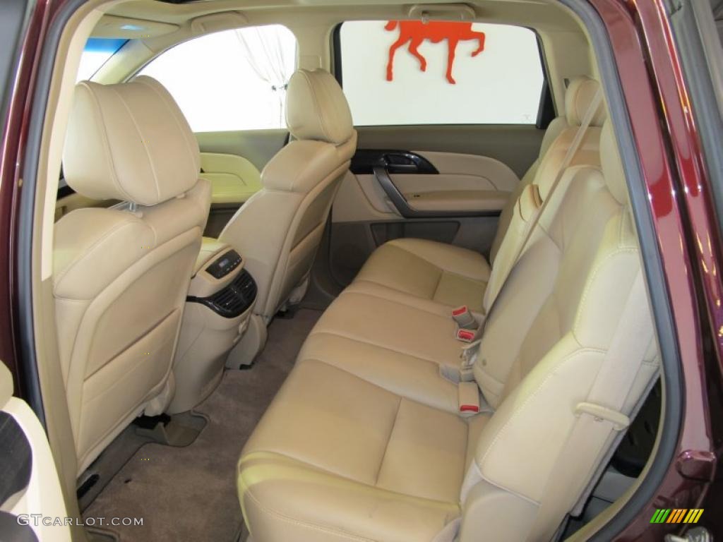 2007 MDX  - Dark Cherry Red Pearl / Parchment photo #11