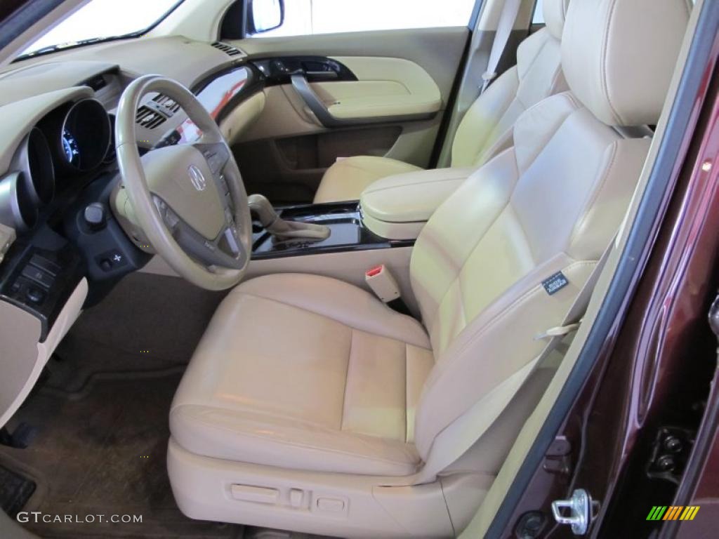 2007 MDX  - Dark Cherry Red Pearl / Parchment photo #13