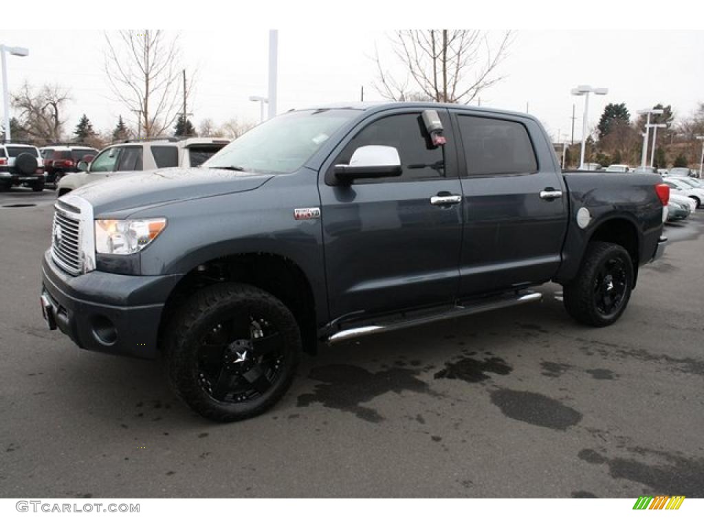 2010 Tundra Limited CrewMax 4x4 - Slate Gray Metallic / Graphite Gray photo #5