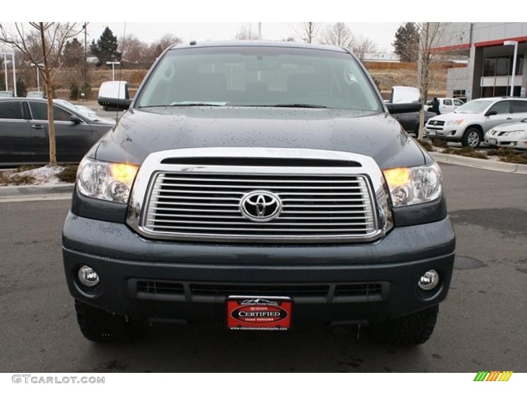2010 Tundra Limited CrewMax 4x4 - Slate Gray Metallic / Graphite Gray photo #6