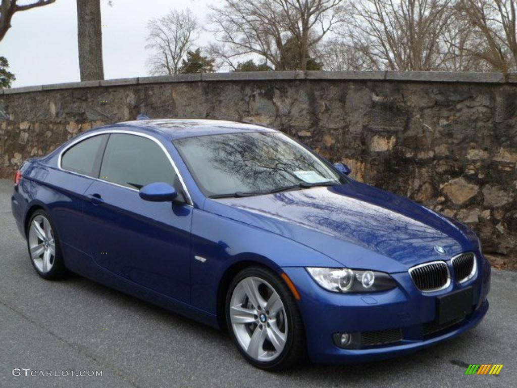 2007 3 Series 335i Coupe - Montego Blue Metallic / Grey photo #1