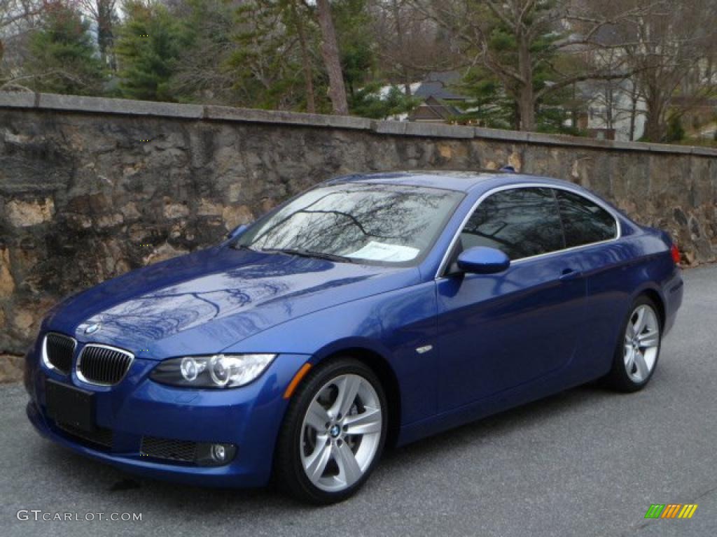 2007 3 Series 335i Coupe - Montego Blue Metallic / Grey photo #3