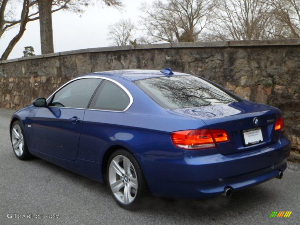 2007 3 Series 335i Coupe - Montego Blue Metallic / Grey photo #4