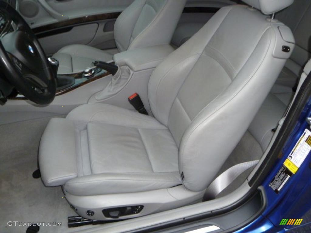 2007 3 Series 335i Coupe - Montego Blue Metallic / Grey photo #7